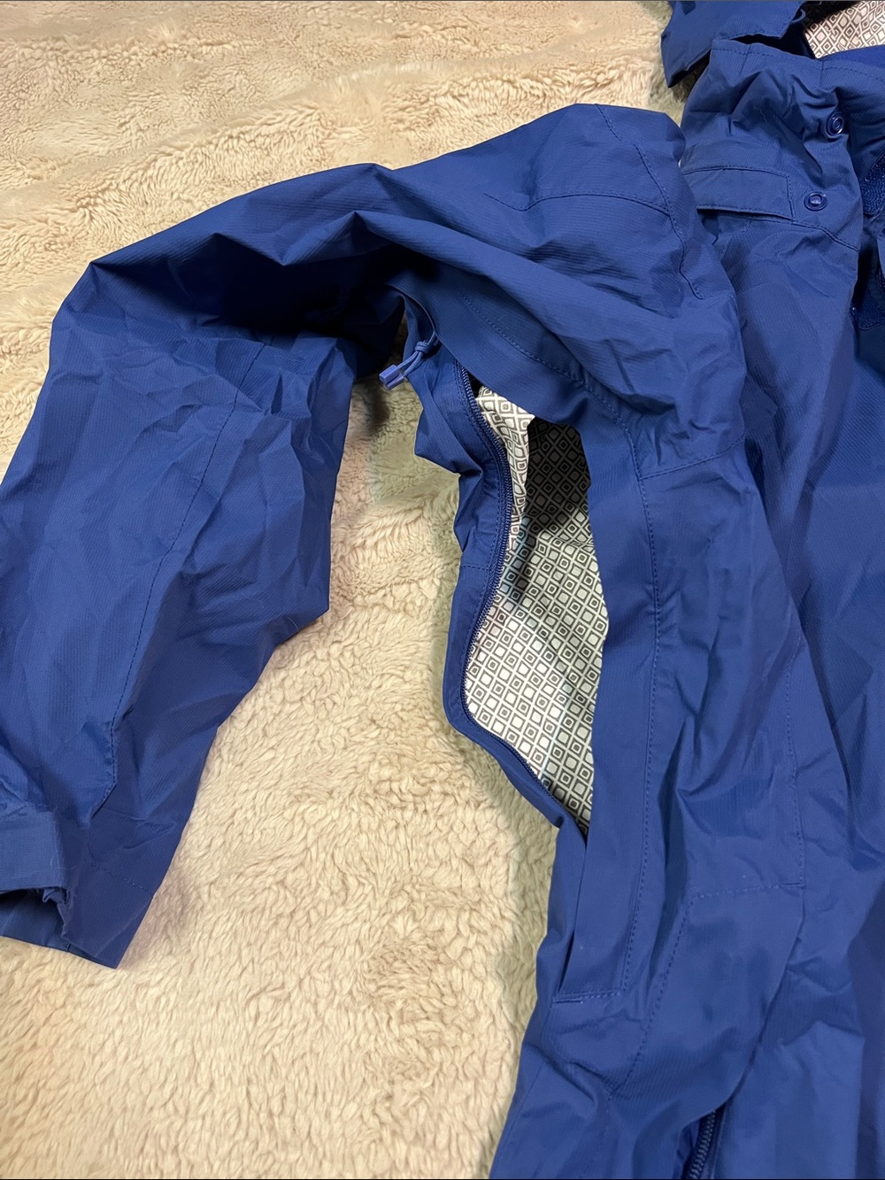 REI Royal Blue Women's Hooded Shell Jacket - Picture 5 of 10